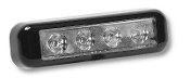 Versa Star Starburst 4 LED Auxiliary Light - Red Emergency Vehicle Light for Police Cars, Fire Trucks & Emergency Vehicles | High Visibility Warning Light for Roadside Safety & Hazard Situations