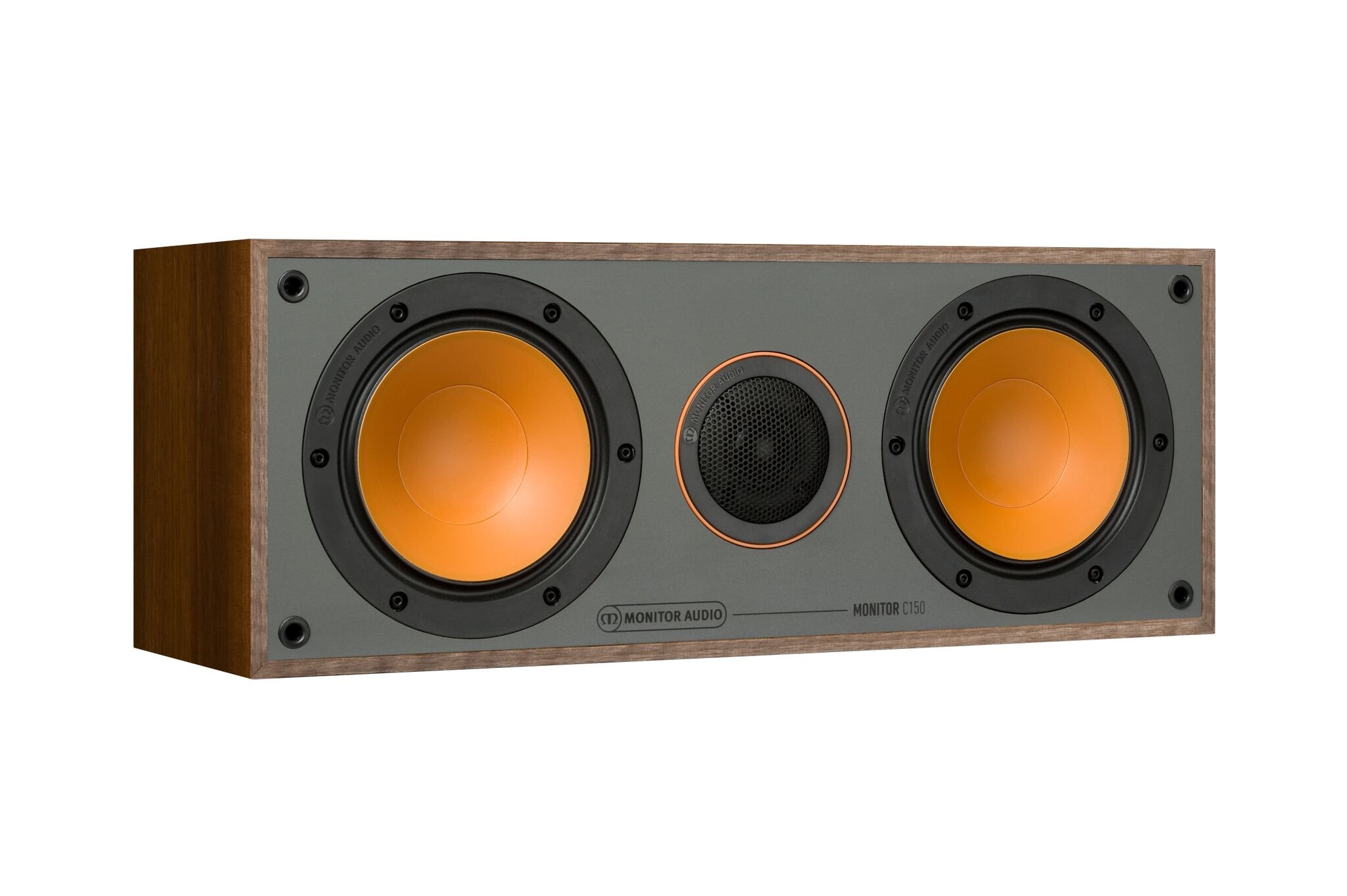 Monitor Audio C150 Walnut Center Channel Speaker - Premium Home Theater Sound for Movies, Music & Gaming