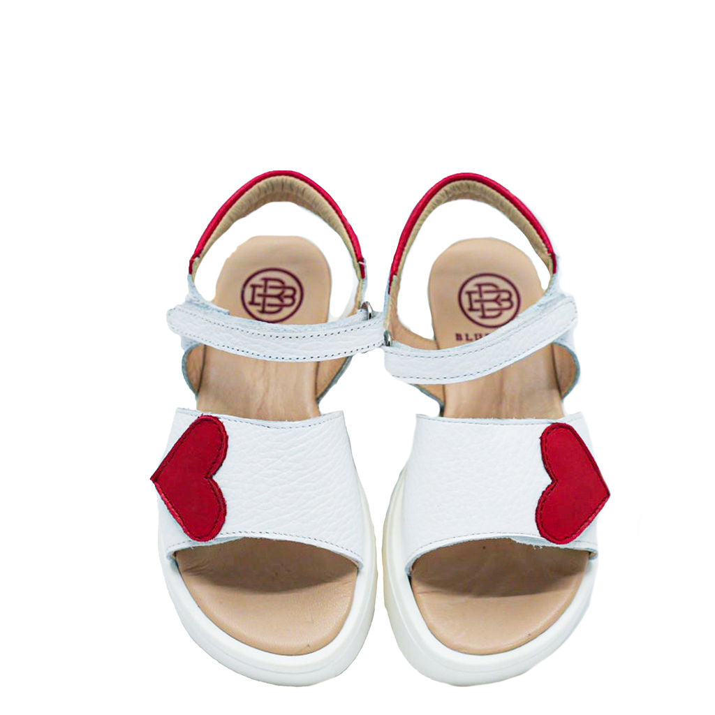 Blublonc Heart Velcro Sandals for Women - Comfortable Adjustable Straps Summer Beach Shoes - Perfect for Casual Wear, Walking, and Outdoor Activities