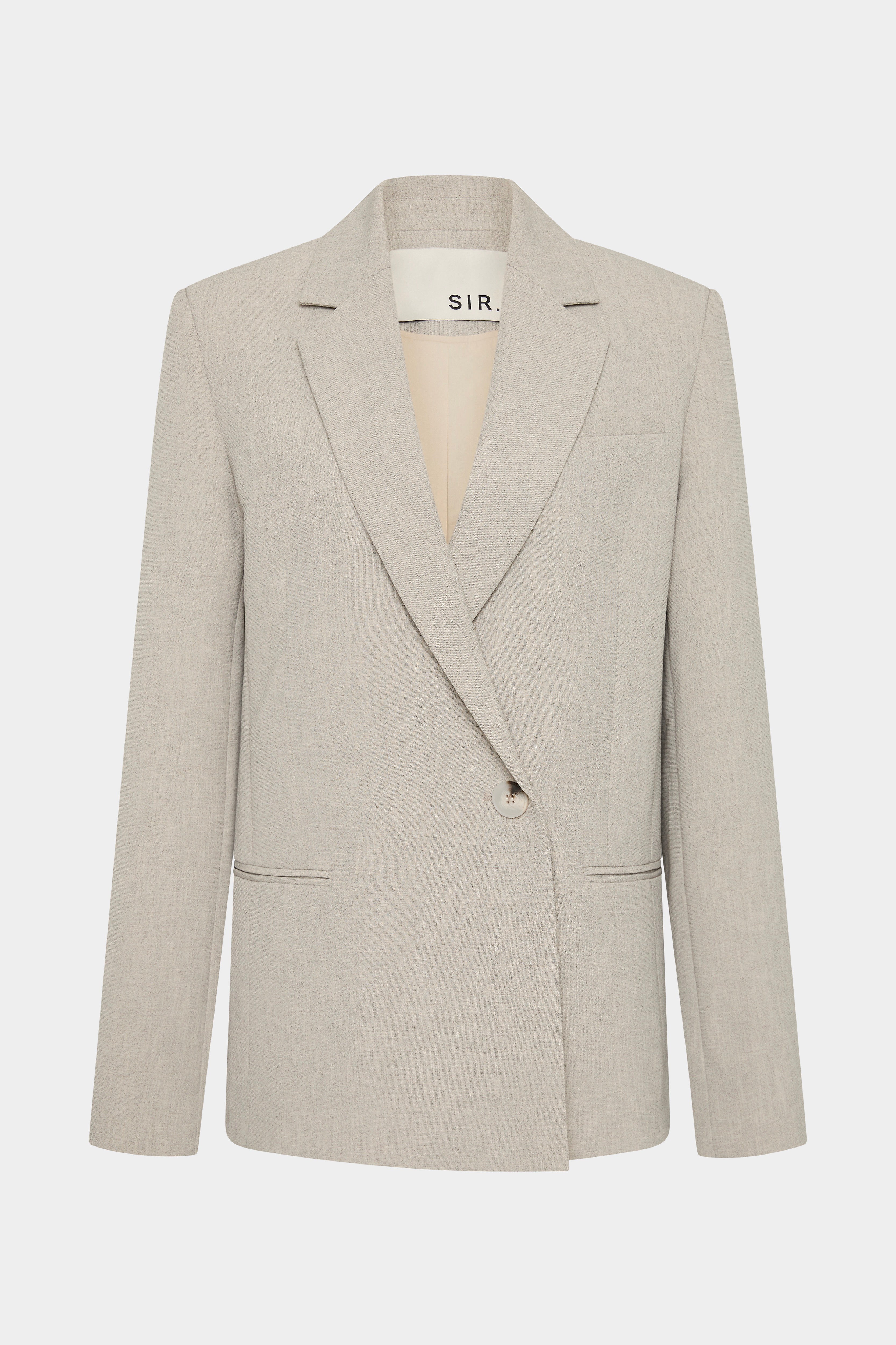 Leone Blazer Natural - Women's Lightweight Tailored Jacket for Office, Business & Formal Events