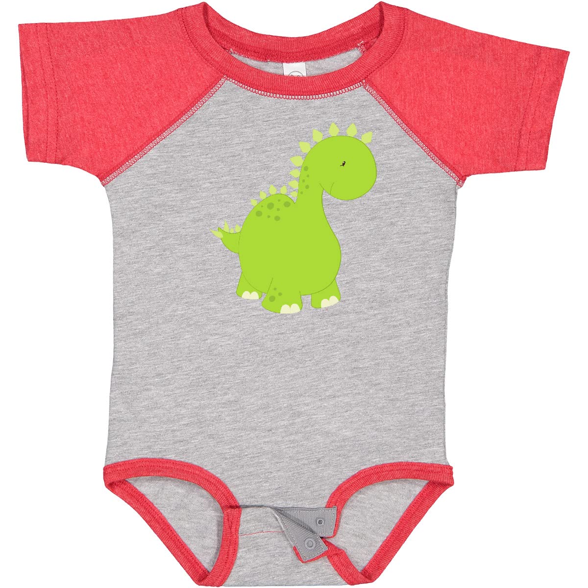 Inktastic Cute Dinosaur Baby Bodysuit - Adorable Stegosaurus Dino Onesie for Infants | Perfect for Playtime, Photo Shoots & Everyday Wear