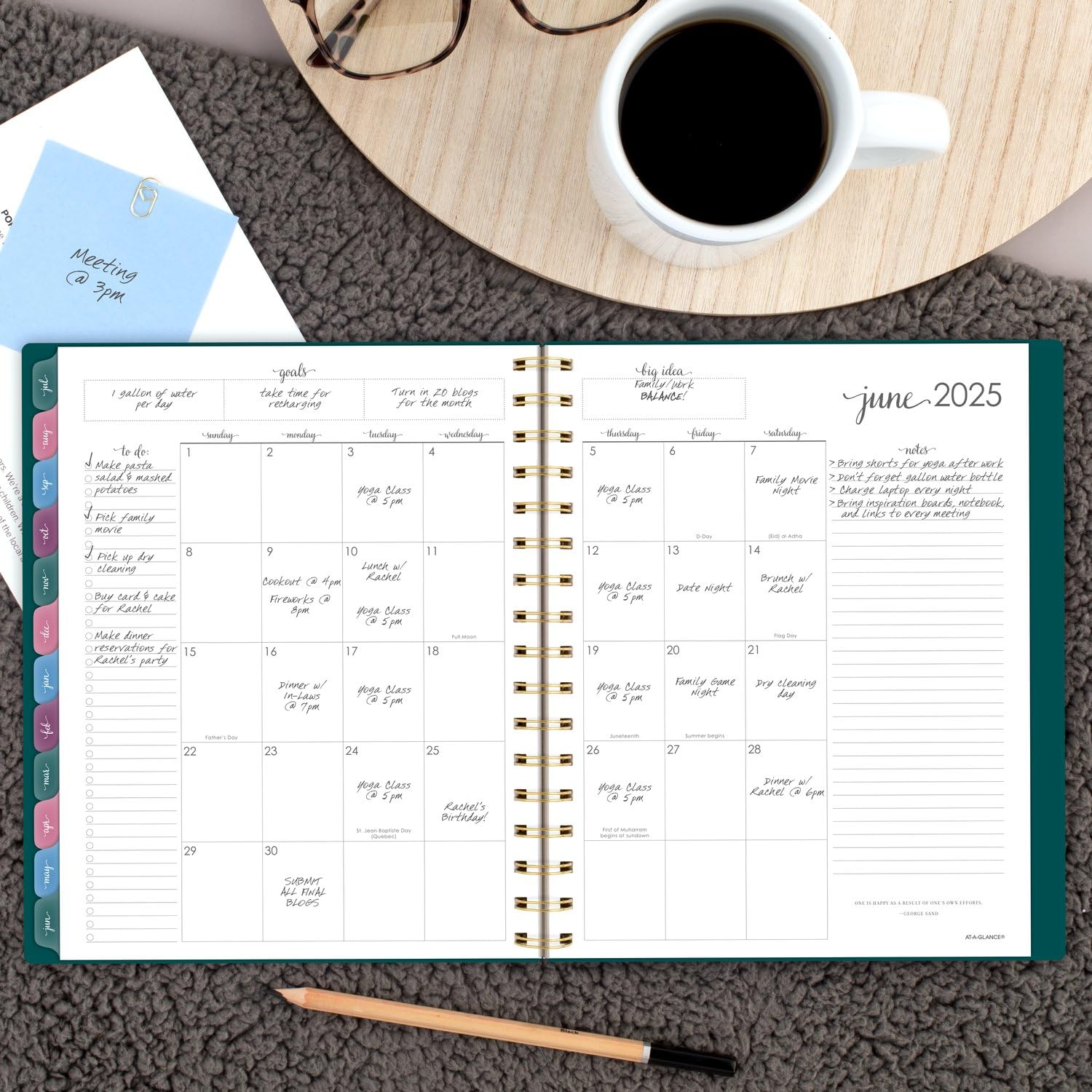 AT-A-GLANCE 2024-2025 Academic Planner - Weekly & Monthly Calendar, 7