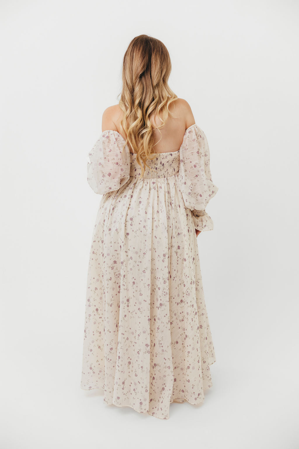 Dear Lily Floral Maxi Dress in Lilac - Maternity & Bump Friendly Women's Summer Dress for Beach, Wedding & Special Occasions