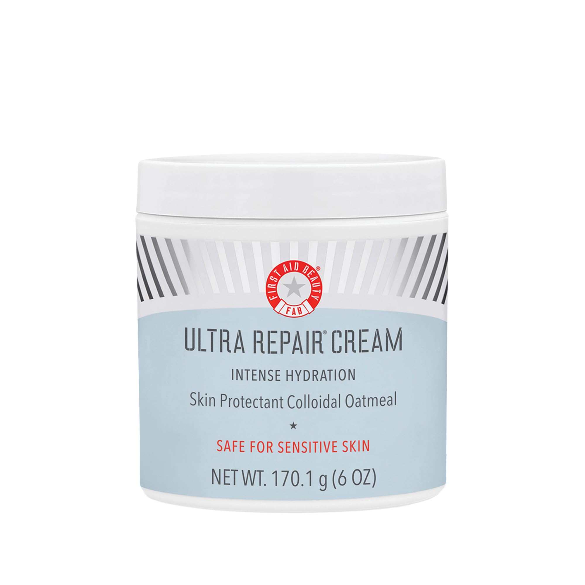 First Aid Beauty Ultra Repair Cream - Intense Hydration Colloidal Oatmeal Moisturizer for Face & Body | Clinically Proven to Strengthen Skin Barrier in 7 Days | Eczema Relief | 6 oz | Perfect for Dry, Sensitive Skin & Winter Care Routine
