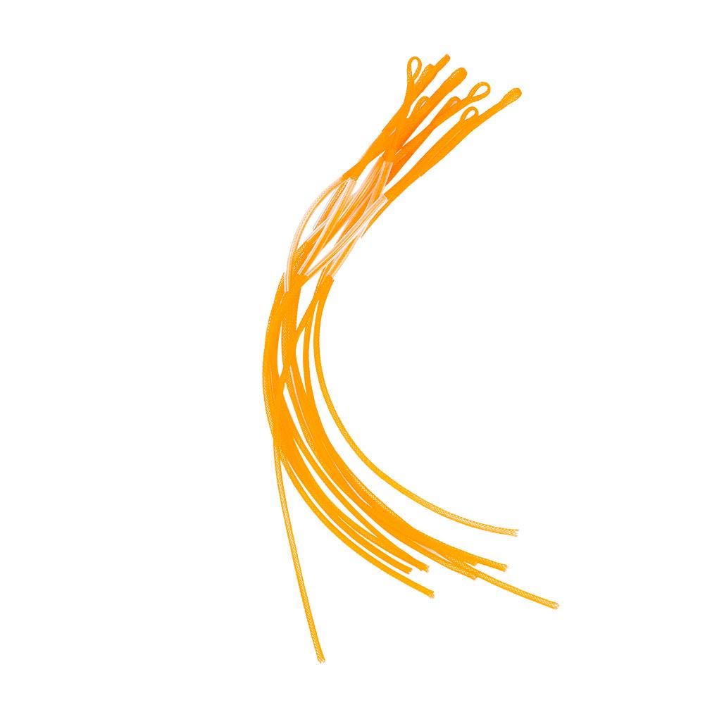 Ubersweet® 10PCS Fly Fishing Line - 30LB Yellow Braided Loop Line for Fly Fishing Tackle Accessories | Perfect for Trout, Bass, and Salmon Fishing in Rivers and Lakes