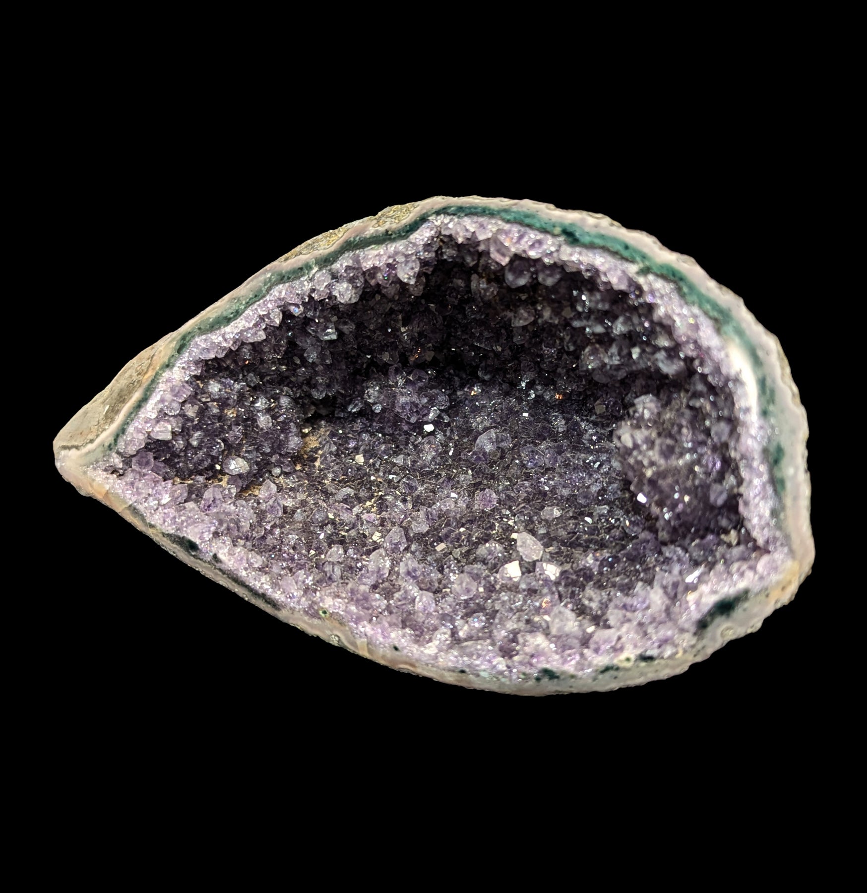 Brazilian Amethyst Geode Specimen - Natural Purple Crystal Cluster for Home Decor, Meditation & Healing - Perfect for Display, Feng Shui & Spiritual Gifts