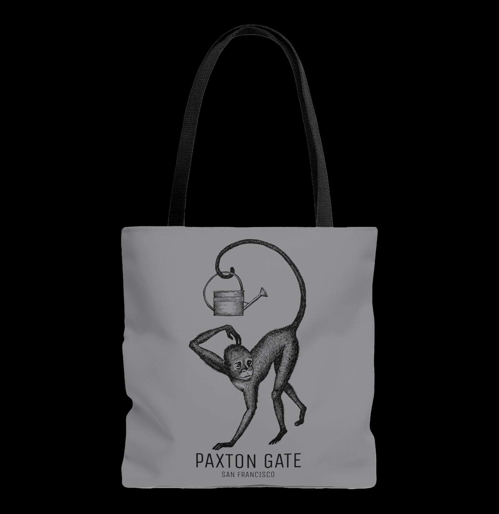 Stylish Gray Paxton Gate Monkey Print Tote Bag - Durable & Spacious for Shopping, Beach, Travel & Daily Use