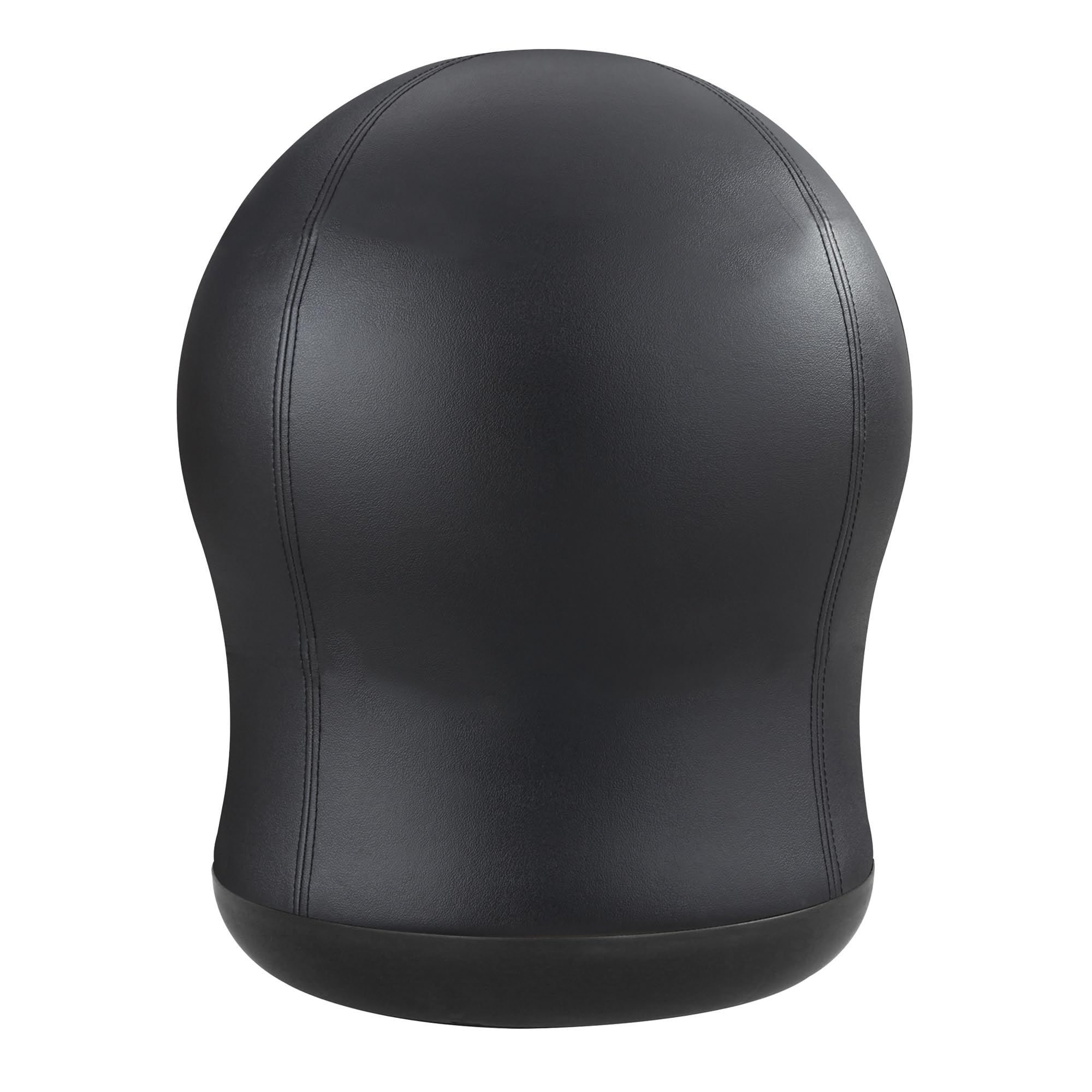 Safco Zenergy Swivel Ball Chair - Anti-Burst Vinyl Exercise Ball for Active Sitting | Home Office & Classroom Ergonomic Seating Solution | Perfect for K-12 Students & Work from Home Professionals | Black Vinyl Stability Ball Chair for Yoga, Fitness & Focus Enhancement