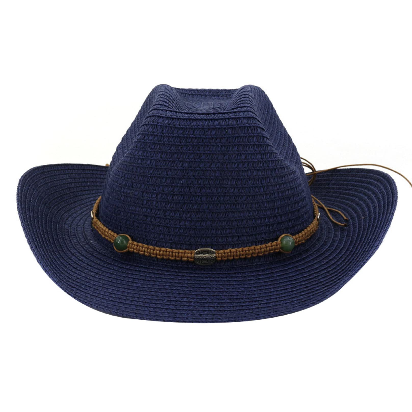EBRICON Straw Cowboy Hat for Men & Women - Breathable Woven Summer Western Hat for Outdoor, Travel, Beach, and Country Music Festivals