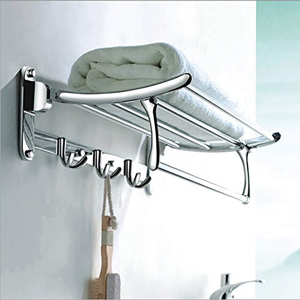 Plantex 24-Inch Chrome Stainless Steel Towel Hanger - Bathroom Towel Rack, Wall Mounted Towel Holder, Durable Bathroom Accessories (Pack of 16) - Perfect for Spa, Hotel, Gym & Home Bathroom Organization