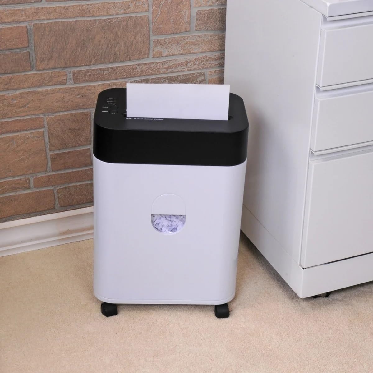 Royal Shredder Micro-Cut Paper Shredder - 14-Sheet Capacity, Black & White for Home & Office Security | Perfect for Confidential Documents, Bills & Credit Cards