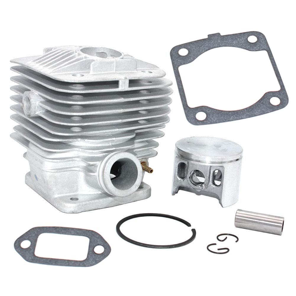 SeekPro 50mm Cylinder Piston Kit for Dolmar Power Cutter Saw PC7312 PC7314 PC7330 PC7335 PC7335C PC7430 PC7435 - Replacement Part 394130013 394130014 394130015 394130053 394130140 394137016 - Perfect for Chainsaw Repair & Maintenance