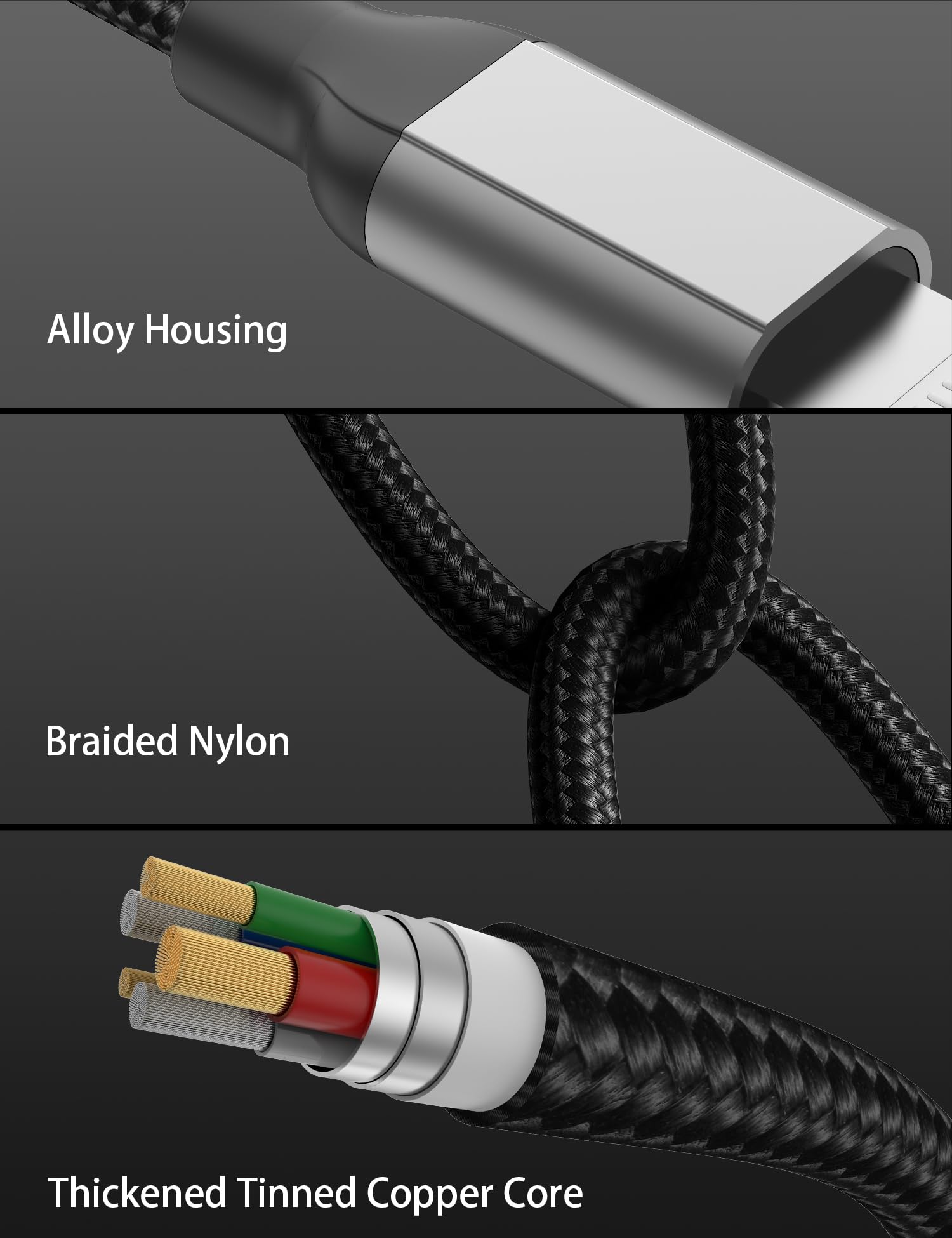 Acecene MFi Certified USB C to Lightning Cable [30cm/1ft, 2 Pack] - Fast Charging Type C Cable for iPhone 14/13/12/11 Pro Max/SE/X/8/7/6 Plus & iPad - Perfect for Travel, Car & Home Charging