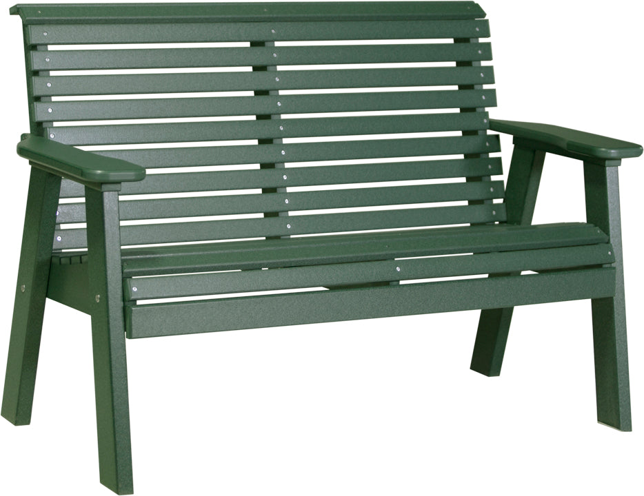LuxCraft 4-Foot Plain Wooden Bench - Modern Minimalist Entryway, Hallway, or Garden Seating Furniture for Home & Outdoor Decor