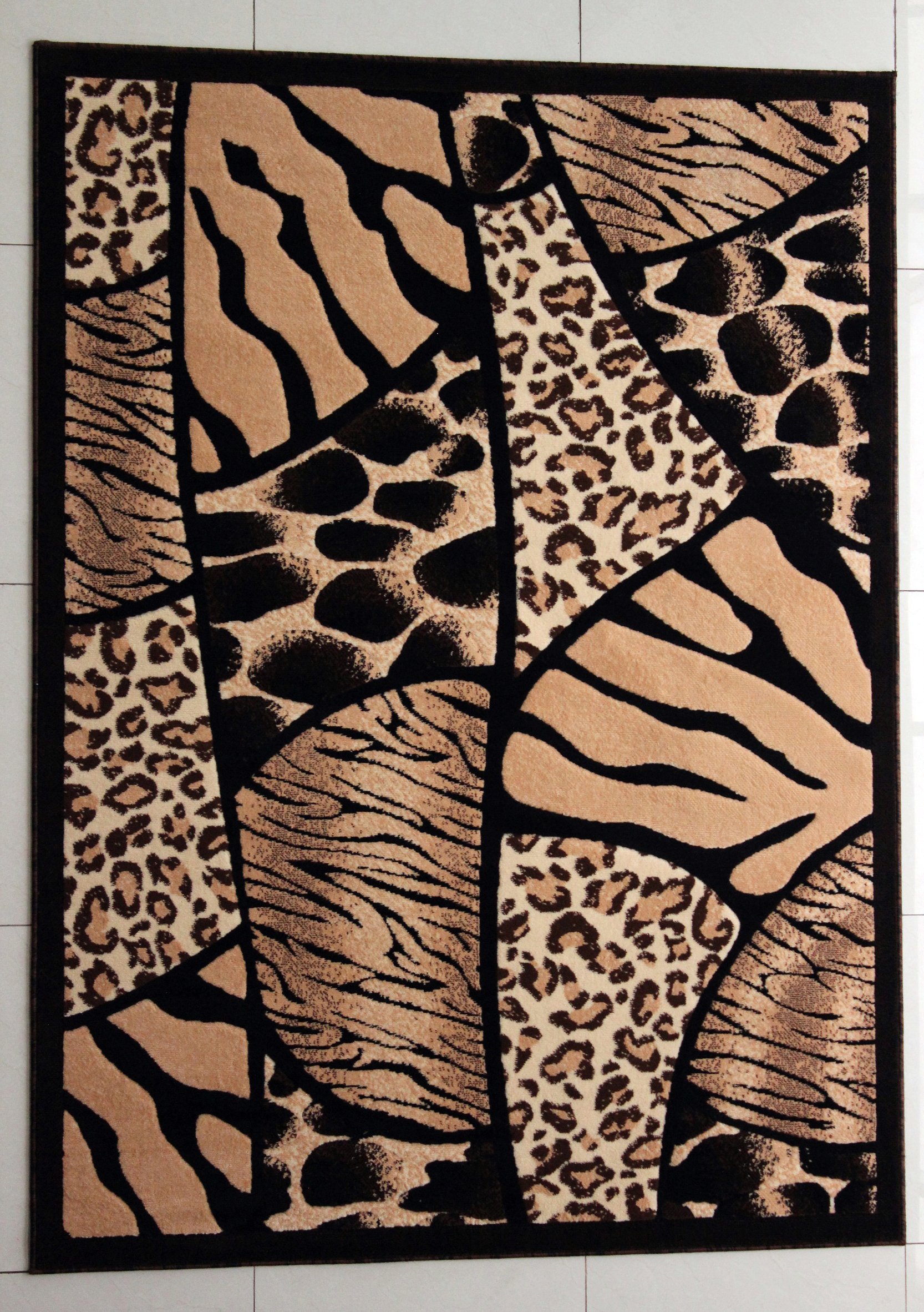 Hand Carved Rectangular Area Rug 7'11