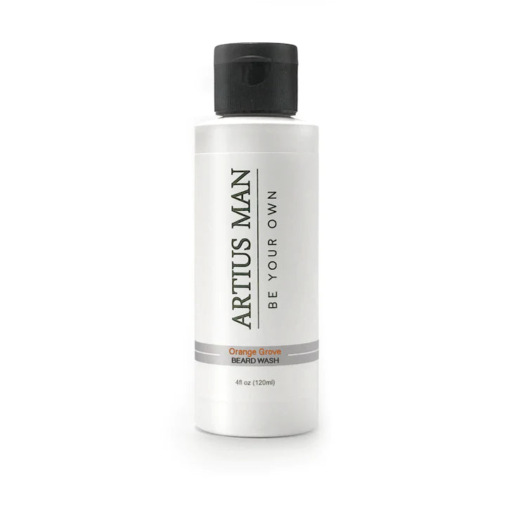 Artius Man Orange Grove Beard Wash - Natural & Moisturizing Beard Cleanser for Men - Perfect for Daily Use & Grooming Routine