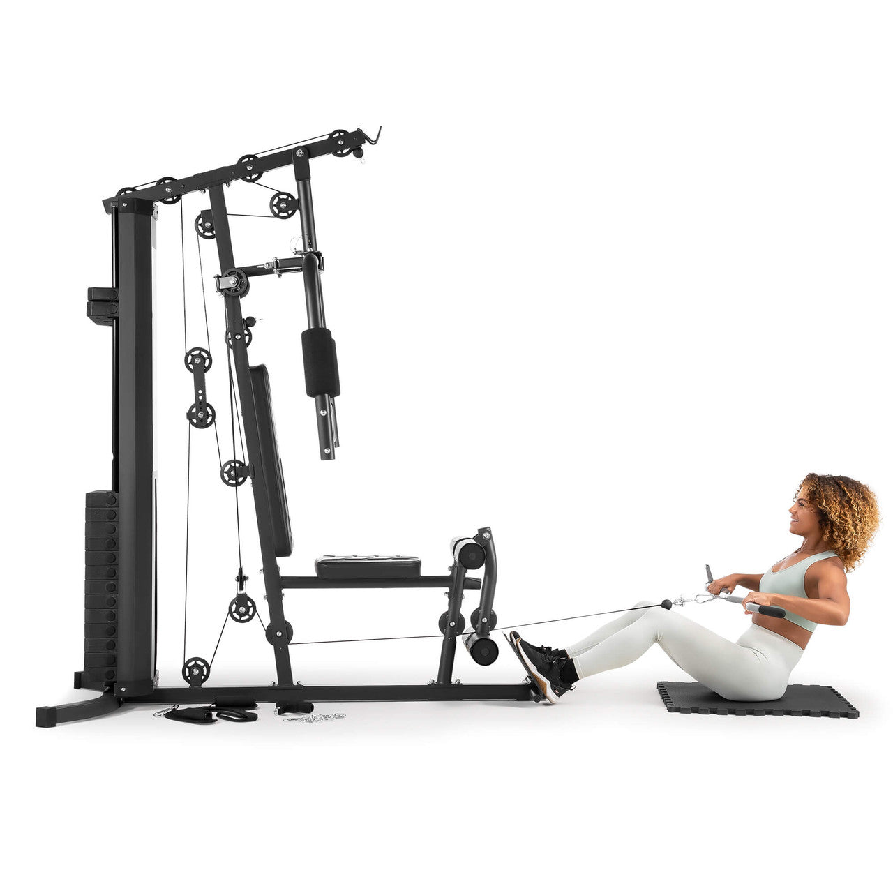 Marcy 150lb Stack Home Gym System MWM-4965SC - Strength Training Equipment for Full Body Workout at Home | Perfect for Small Spaces & Home Fitness