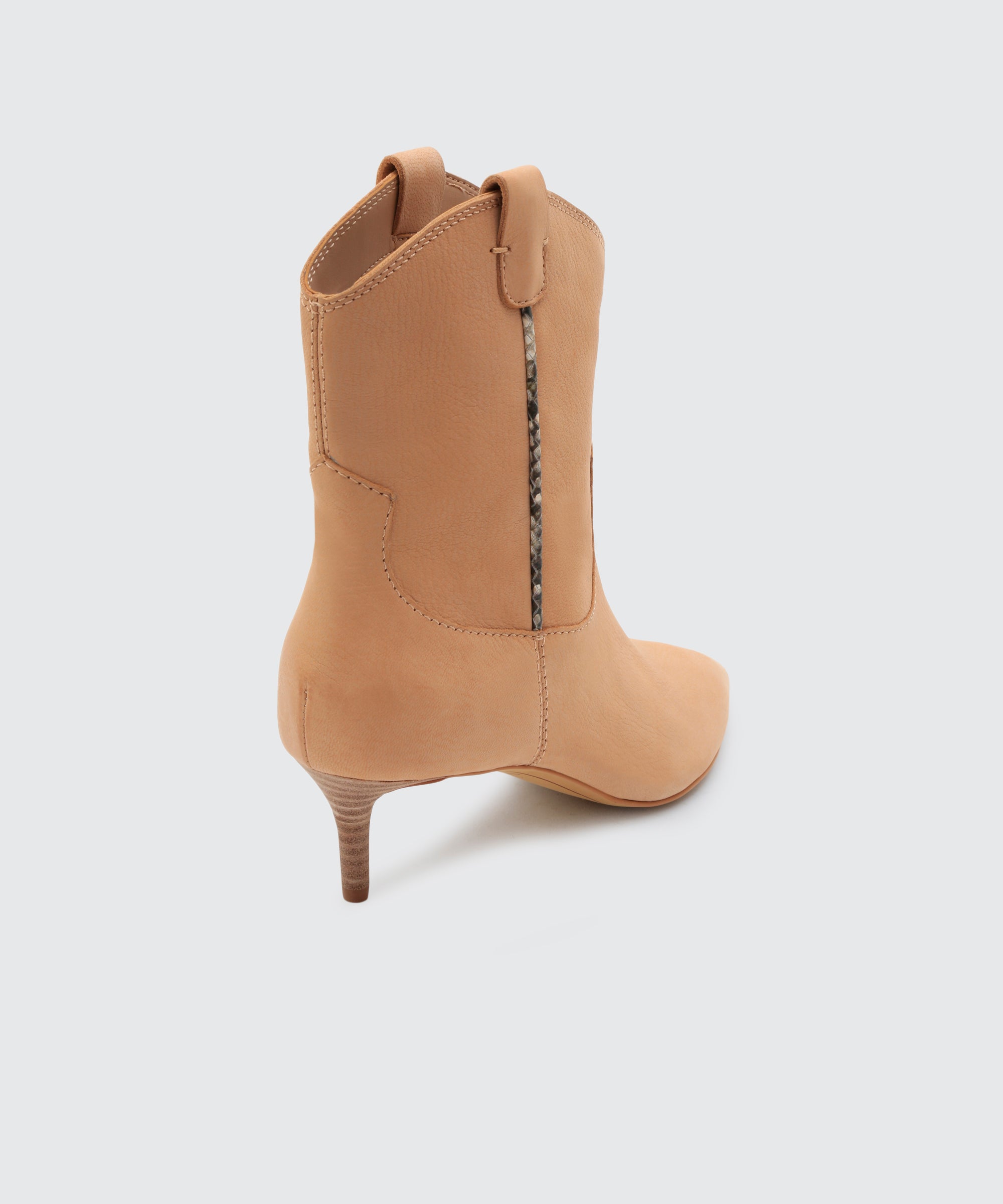 Reece Booties for Women - Soft Pink Suede Ankle Boots with Comfortable Block Heel | Perfect for Casual Outings, Office Wear & Date Nights