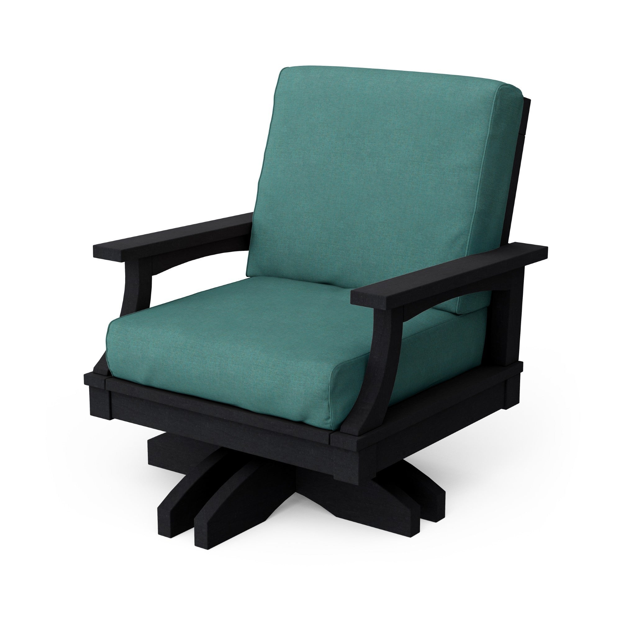 Heritage Deep Seating Swivel Chair - 360° Rotating Patio Lounge Chair with Cushions, Weather-Resistant Outdoor Furniture for Garden, Poolside & Backyard Relaxation