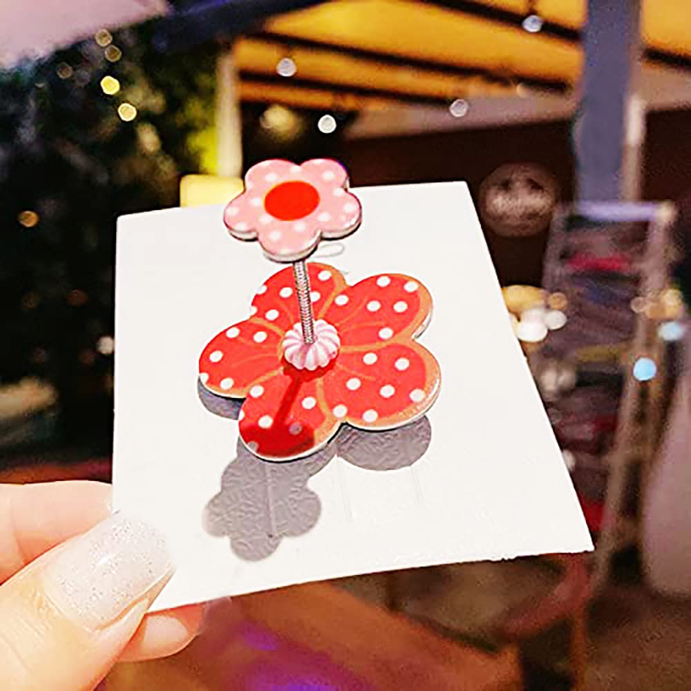 ARTBOX 3D Spring Style Hair Clips Set - Cute Girlish Barrettes for Toddler & Kids (2PC Random Designs) | Perfect for School, Parties & Daily Hair Accessories