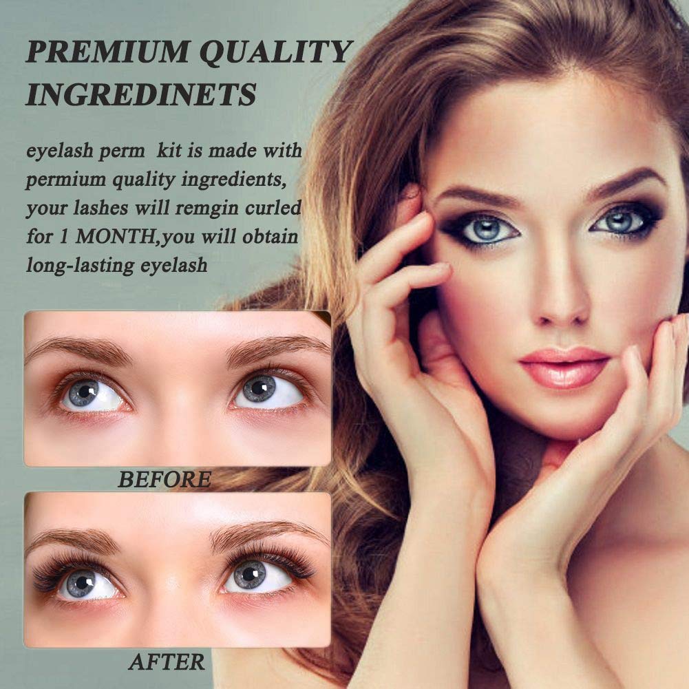Professional Lash Lift Kit - Eyelash Perm & Lamination Kit for Semi-Permanent Curling, Salon & Home Use - DIY Eyelash Extension Kit for Beautiful, Natural-Looking Lashes (Perfect for Bridal, Party & Special Occasion Makeup)