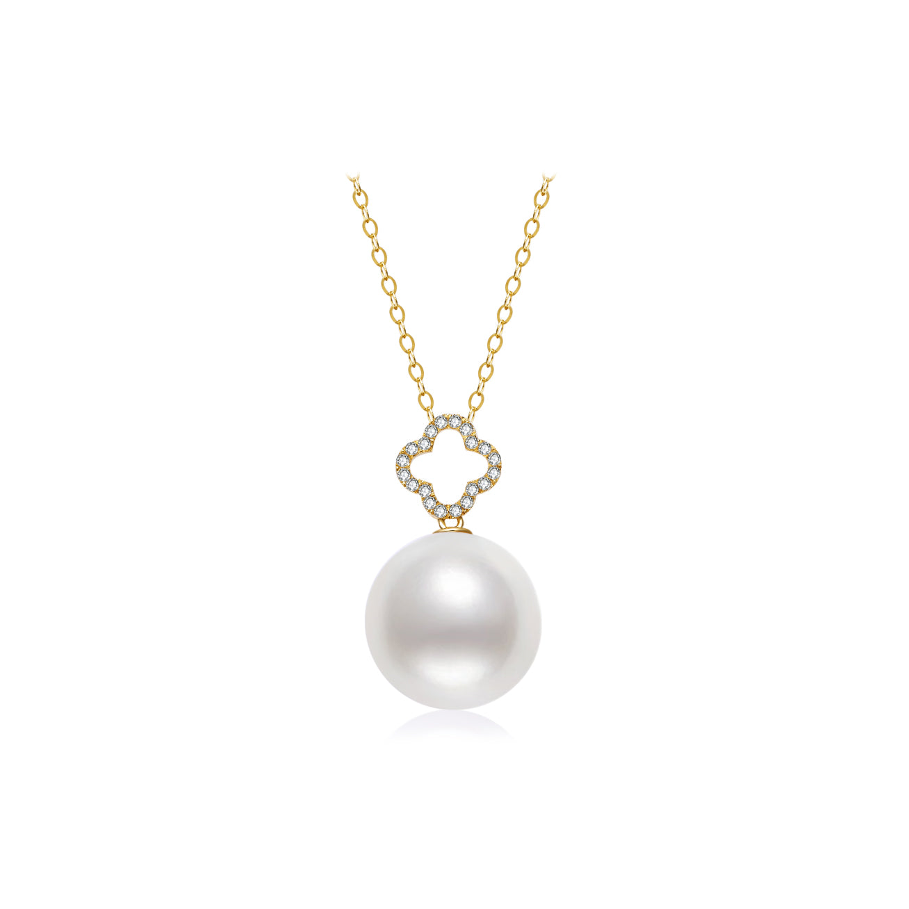 18K Solid Gold Edison Pearl Necklace for Women - Classic Elegant Jewelry Gift for Birthday, Anniversary & Special Occasions (KN00226)