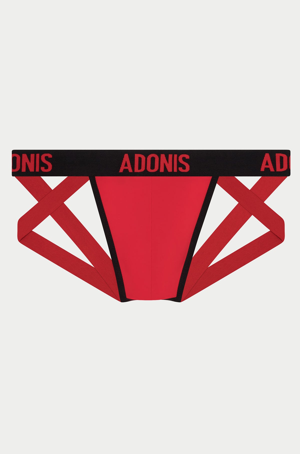 Double Strap Red Jock Thong for Men - Comfortable Athletic Underwear for Workout, Gym & Sports Performance
