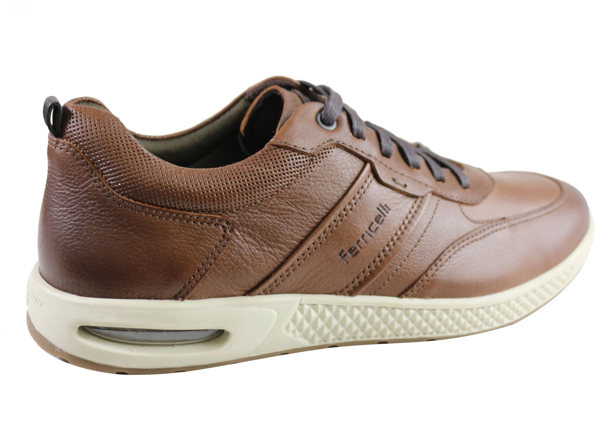 Ferricelli Shawn Men's Genuine Leather Lace-Up Casual Shoes - Handcrafted in Brazil - Comfortable & Stylish for Work, Travel & Everyday Wear