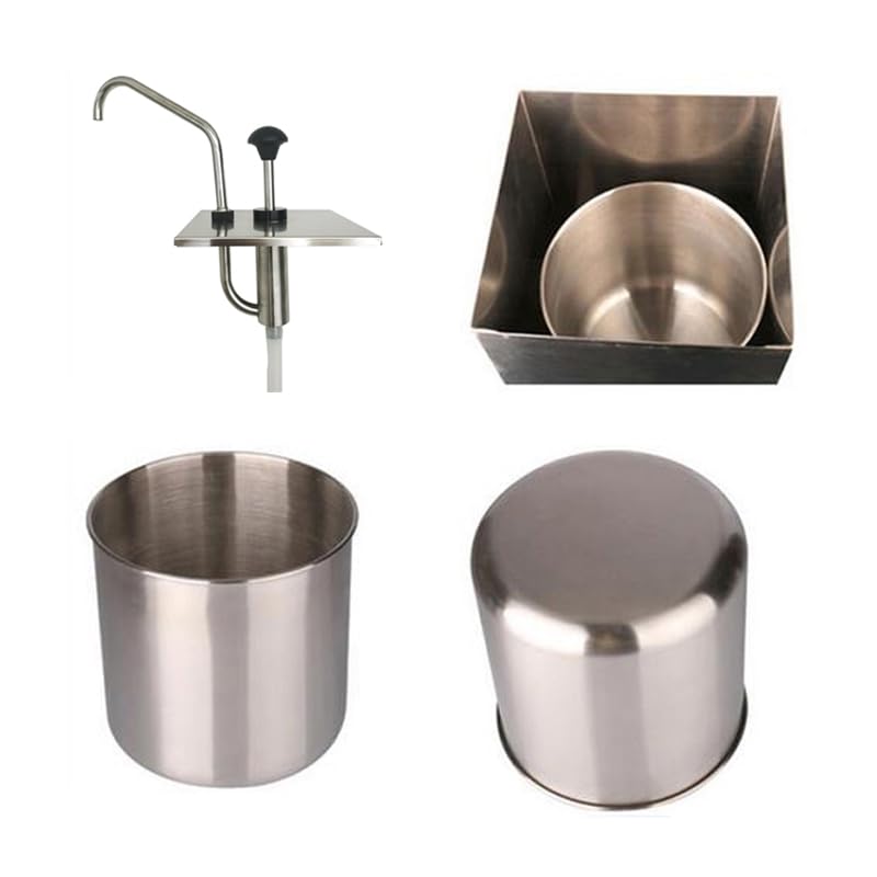 Stainless Steel Single Head Sauce Pump - 25L Commercial Condiment Dispenser for Juice, Syrup & Dressings | Ideal for Restaurants, Cafes & Catering Services