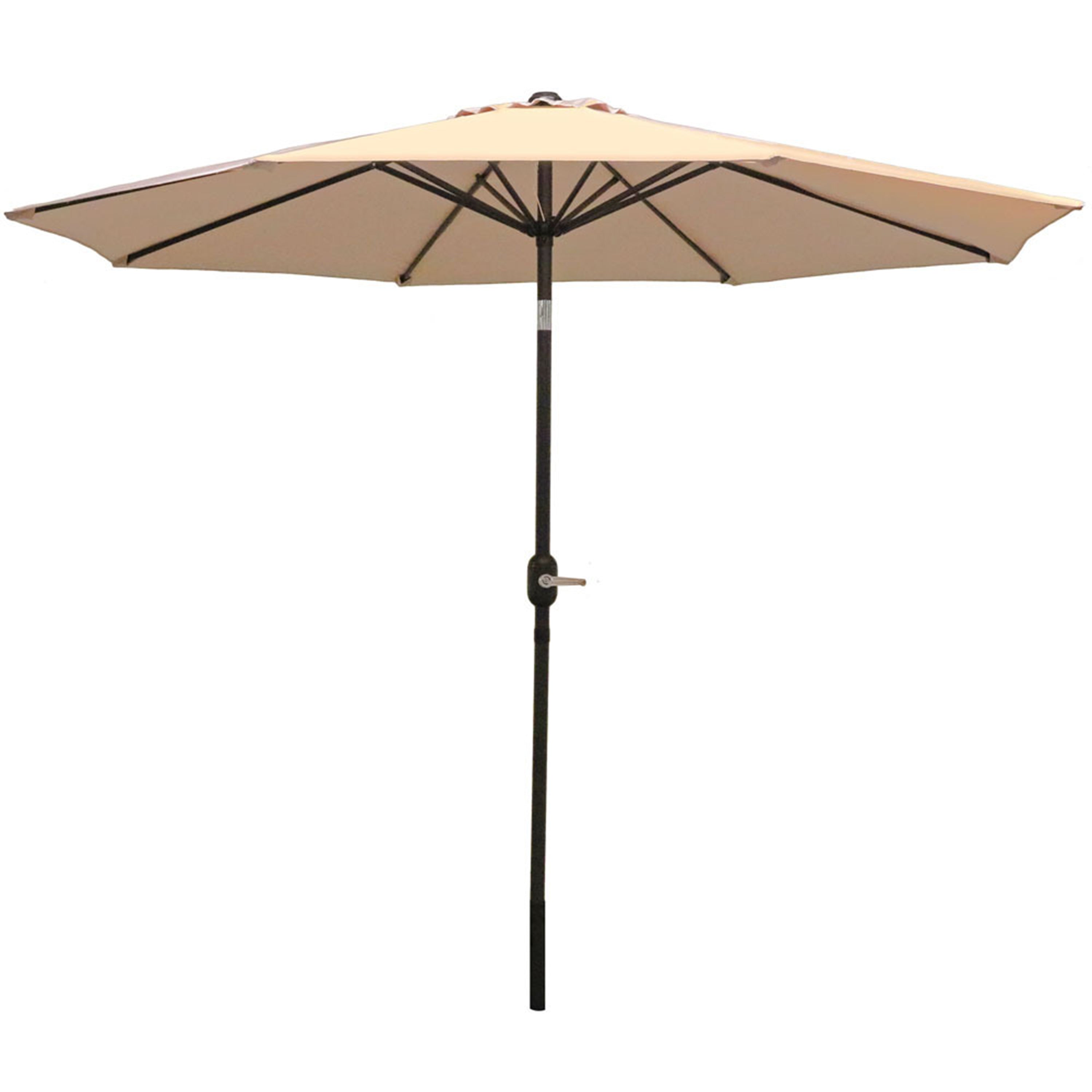 Sunnydaze 9-Foot Aluminum Outdoor Patio Umbrella with Tilt & Crank - Perfect for Poolside, Backyard, Deck, and Garden Shade
