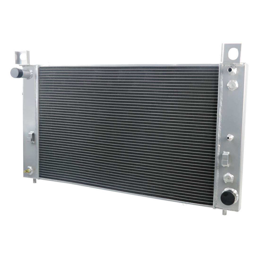 Full Aluminum Radiator with Fan Shroud & Thermostat Relay Kit for 1999-2014 GMC Chevrolet Sierra/Yukon/Silverado/Suburban 1500 2500 3500 HD - 40