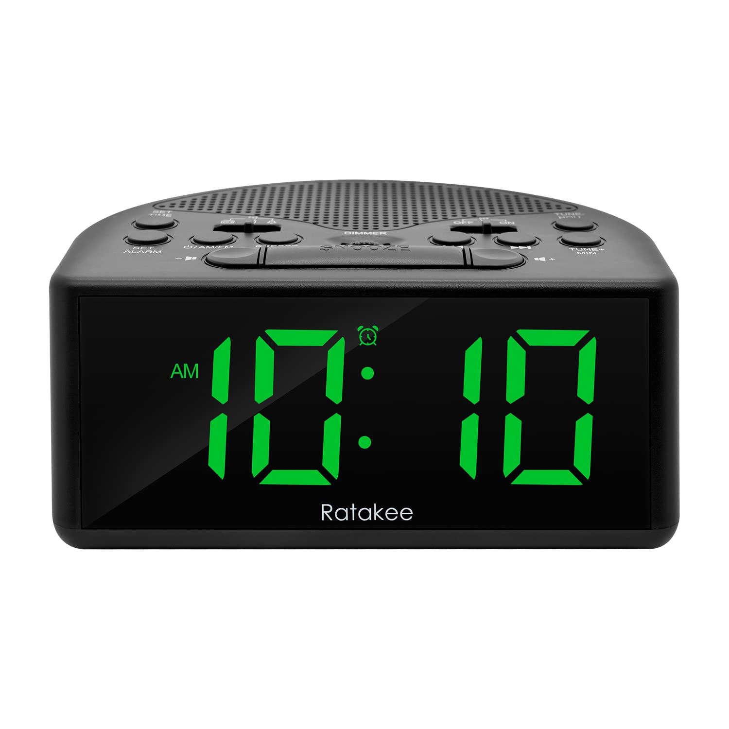 Digital Alarm Clock Radio with AM/FM, 1.4