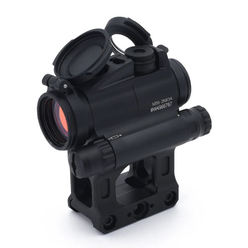EVOLUTION GEAR Tactical M5b RDS Red Dot Sight Reflex Scope with LRP, BCM & LEAP QD Mount - Full Markings for Hunting, Airsoft & Tactical Shooting | Perfect for Outdoor Adventures, Range Training & Competitive Shooting