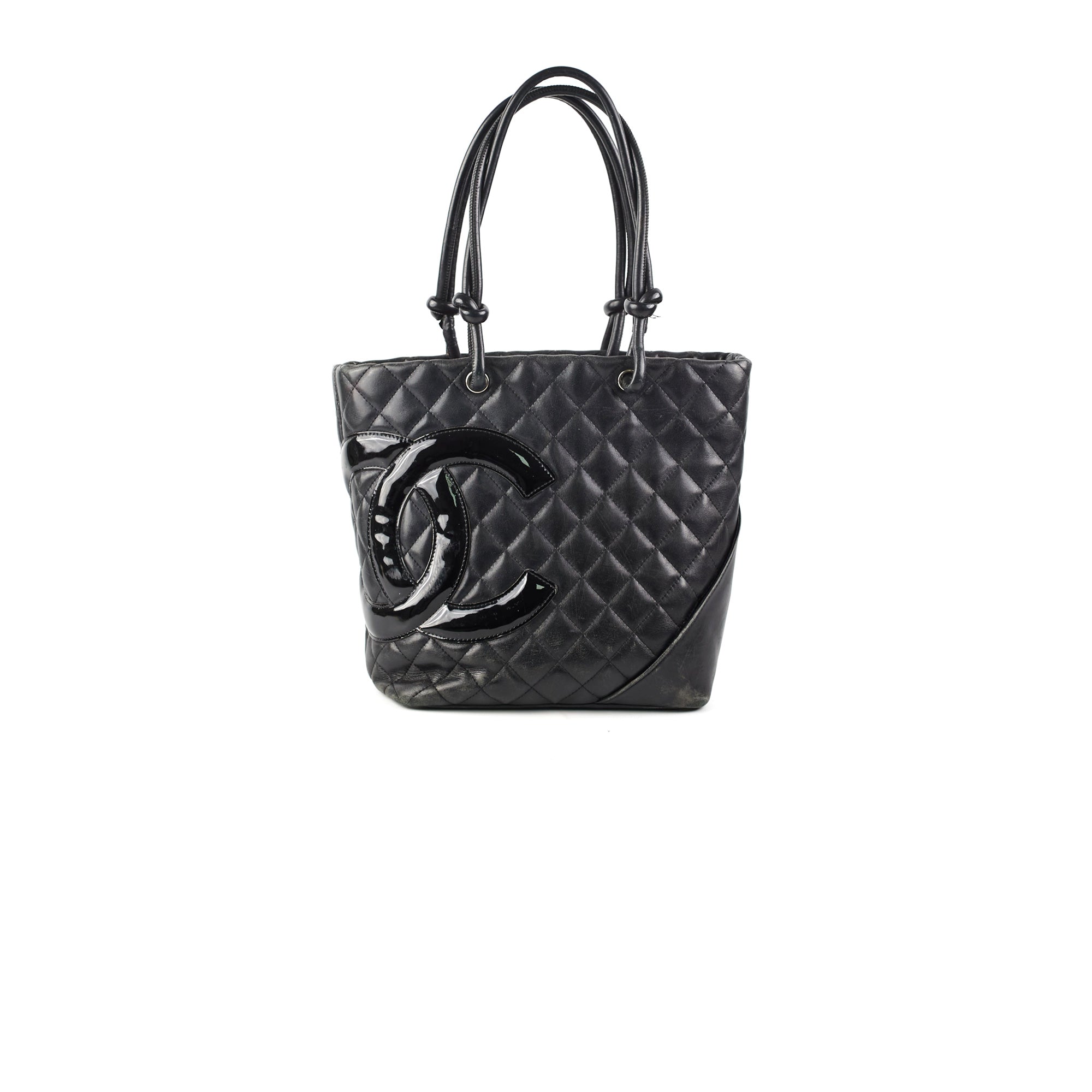 Chanel Cambon Ligne Medium Black Leather Tote Bag - Luxury Designer Handbag for Women, Perfect for Work, Travel & Everyday Use