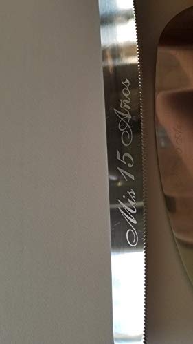 Elegant Gold Quinceañera Cake Knife and Server Set - Sweet 15 Birthday Cake Cutter for Quinceanera Celebrations - Perfect for 15th Birthday Parties, Wedding Anniversaries, and Special Occasions