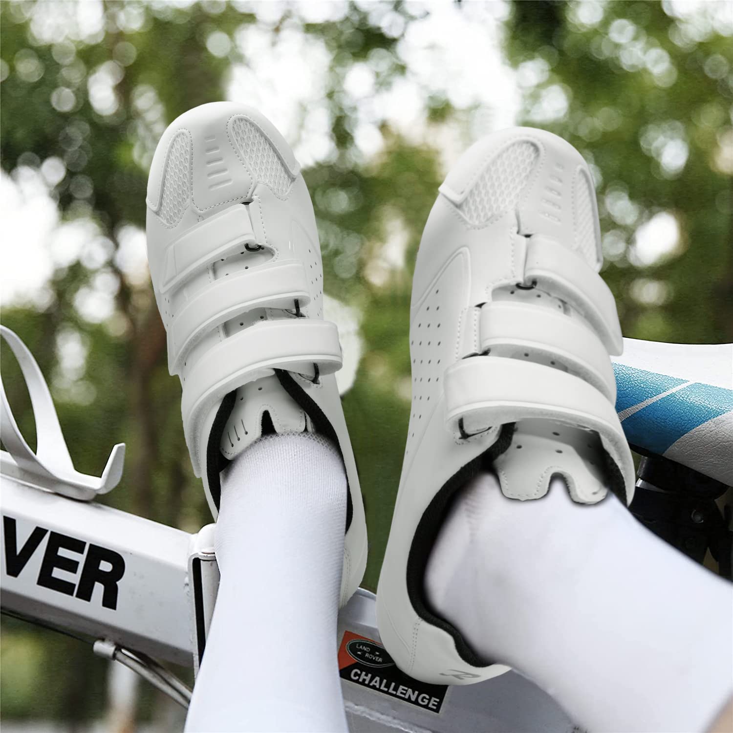 Men's & Women's SPD & Delta Compatible Cycling Shoes for Peloton Bikes - Indoor/Outdoor Spin & Road Bike Shoes with 3-Bolt Cleats - Perfect for Gym, Studio & Outdoor Cycling Workouts