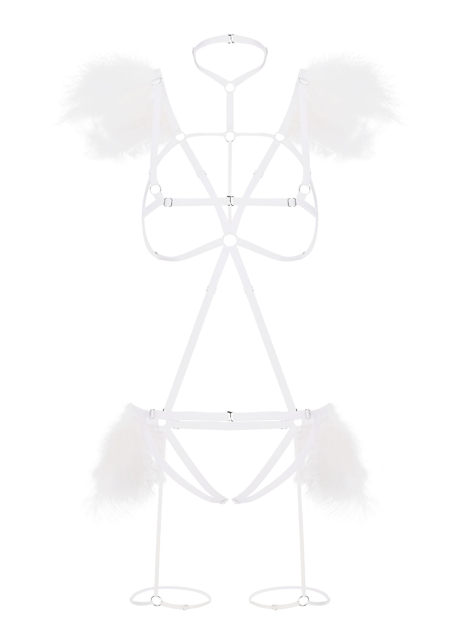 Night Of Revelations Lace Bra & Thong Set - White | Sexy Underwear for Women | Perfect for Date Night & Special Occasions