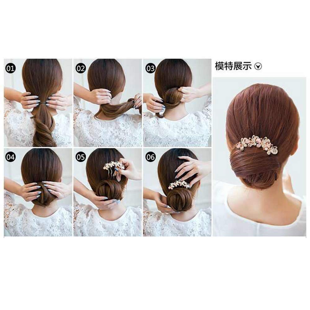 Elegant Crystal Rhinestone & Pearl Hair Combs for Women - Bridal Wedding Hair Accessories for Brides, Bridesmaids & Party - Perfect for Weddings, Proms & Special Occasions