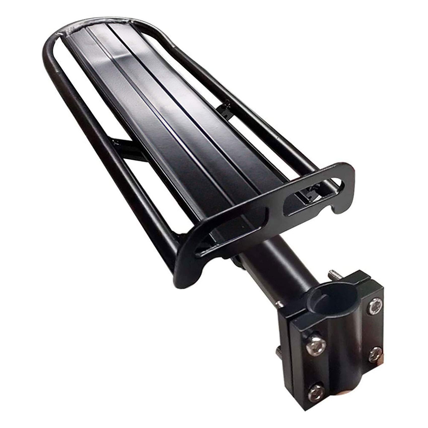 Adjustable Bike Cargo Rear Rack - Retractable Bicycle Luggage Carrier for Mountain/Road Bikes - Heavy Duty Black Bike Rack for Commuting, Touring & Outdoor Adventures