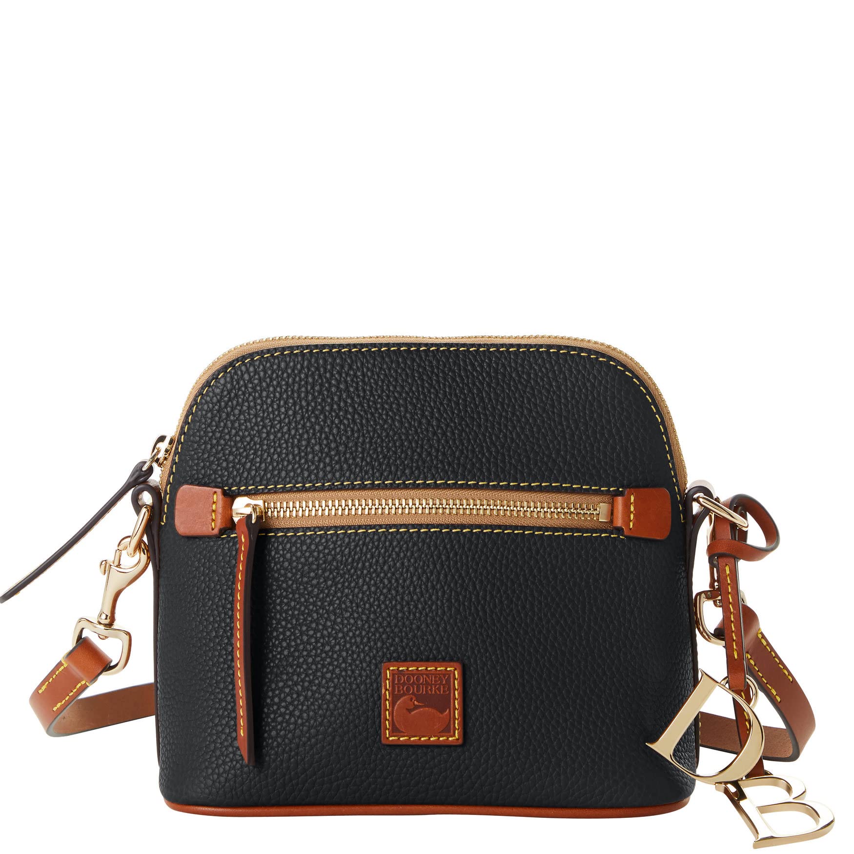 Dooney & Bourke Pebble Grain Leather Crossbody Handbag for Women - Stylish Domed Shoulder Bag for Work, Travel & Everyday Use