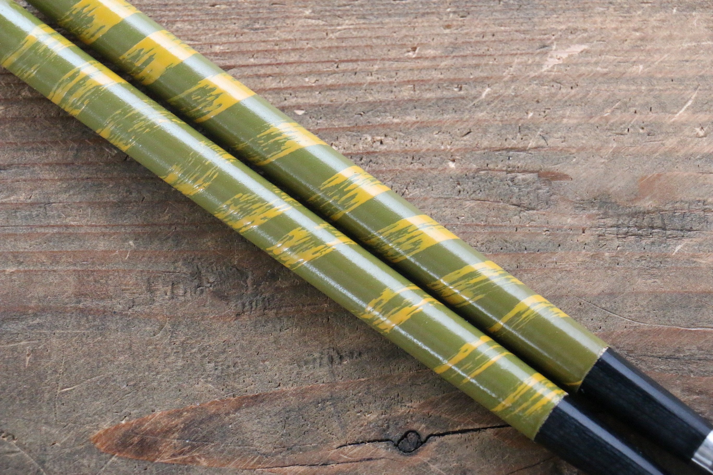 Premium Moribashi Cooking Chopsticks - 165mm Green Spiral Japanese Bamboo Chopsticks for Cooking, Frying & Serving - Perfect for Asian Cuisine, Sushi, Ramen & Hot Pot
