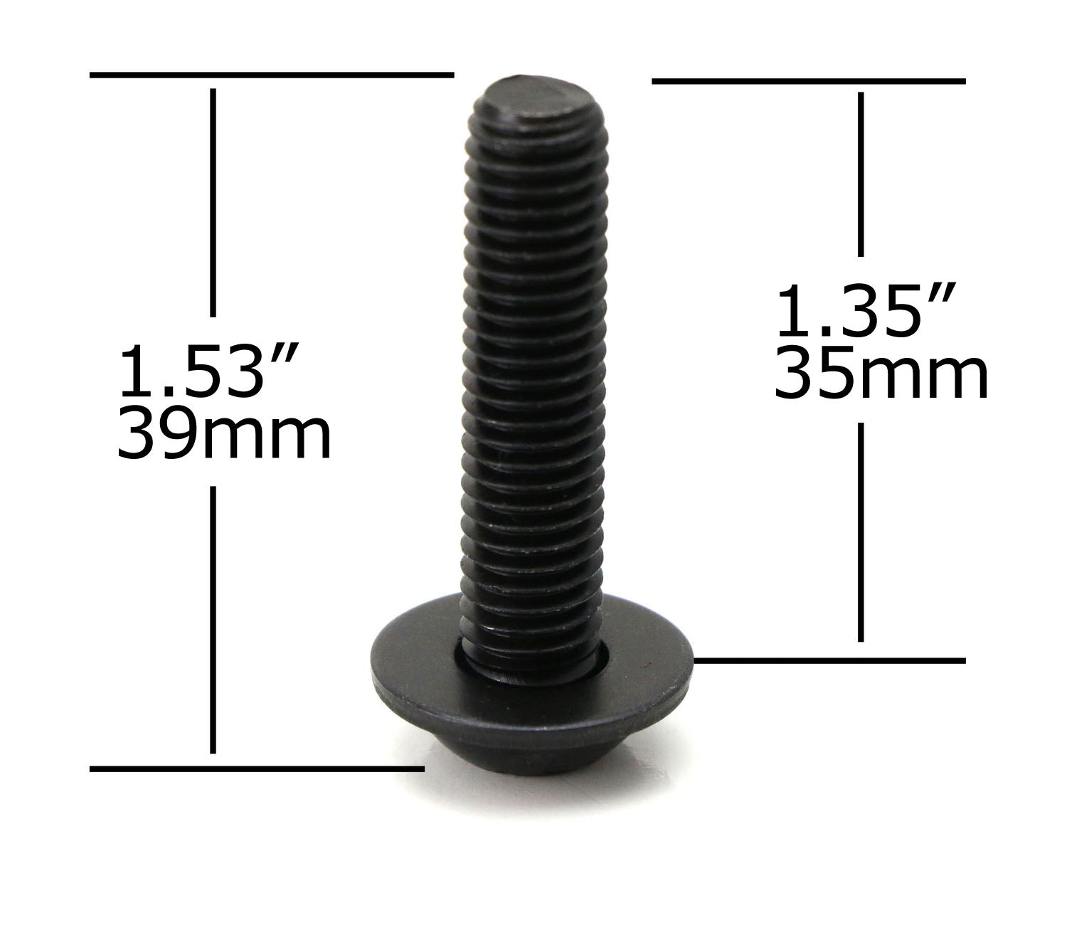 4 Pack M8 Torx Screws 1.5 Extra Long with Washers - Compatible with Jeep Wrangler JK & JL Models - Perfect for Off-Road Upgrades and Vehicle Maintenance