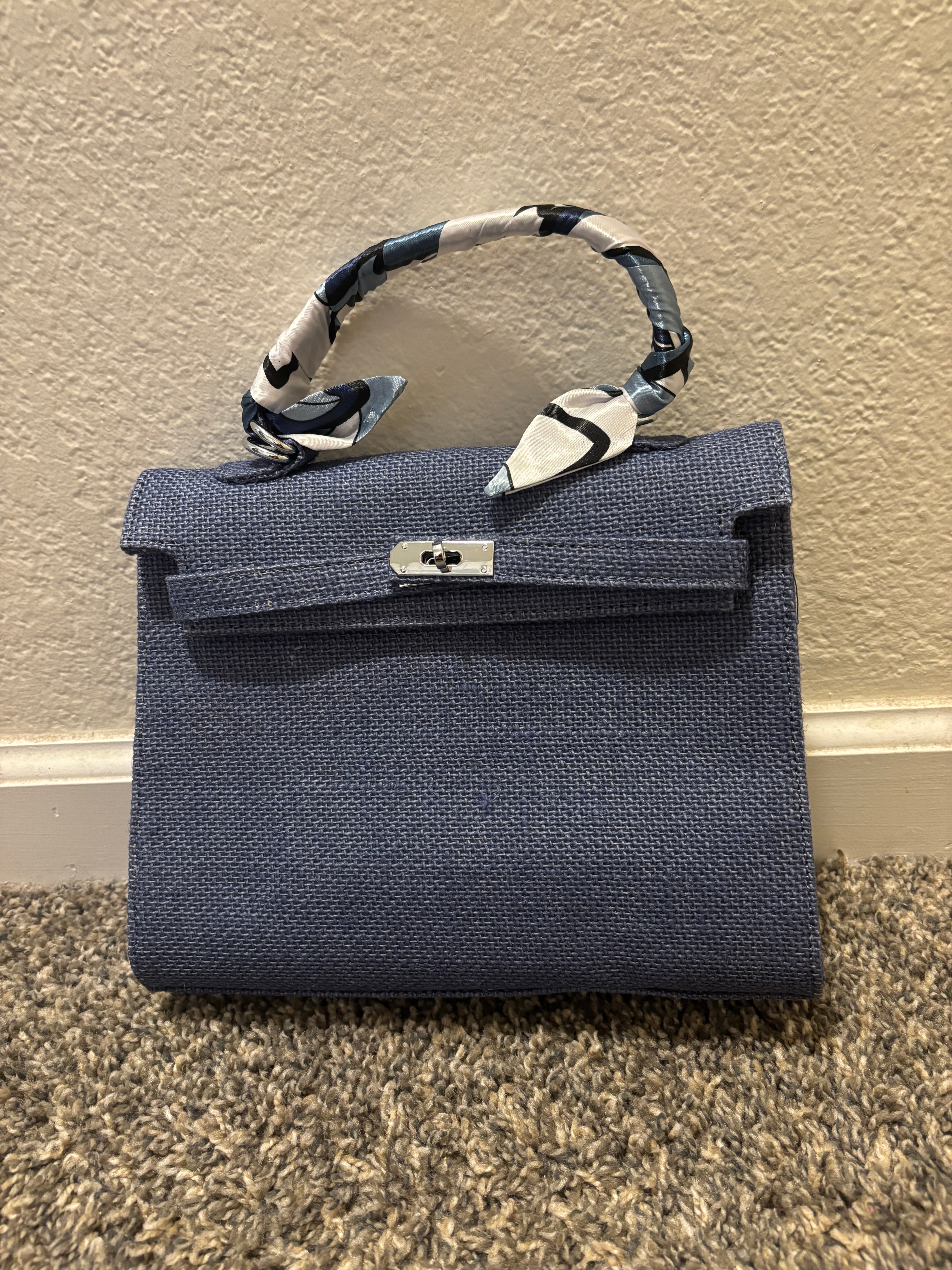 French Style Jute Mini Crossbody Bag for Women - Eco-Friendly Green Shoulder Tote Bag - Perfect for Casual Outings, Shopping & Beach Trips