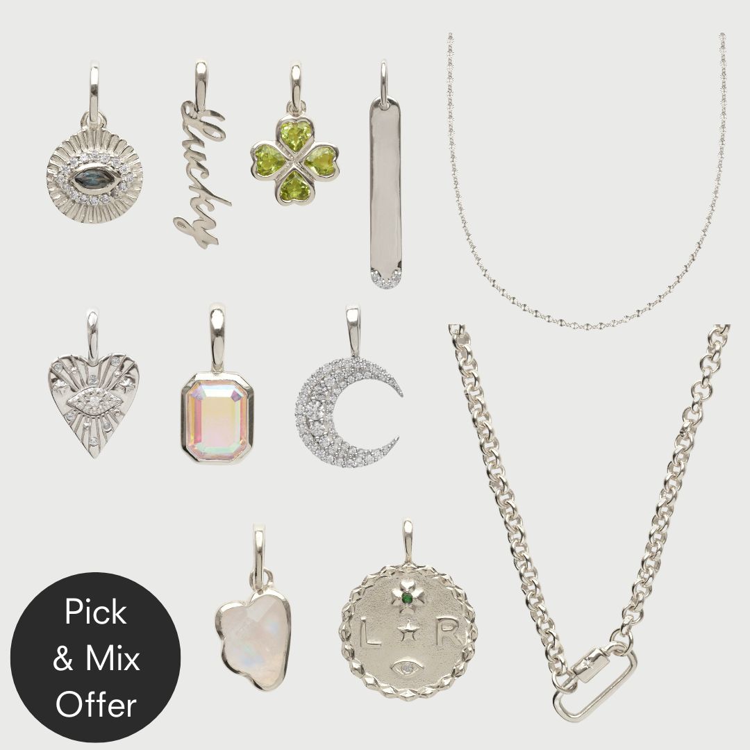 Louise Thompson Lucky Personalized Coin Pendant Necklace - Engraved Initial Jewelry Gift for Women - Perfect for Birthday, Anniversary & Everyday Wear