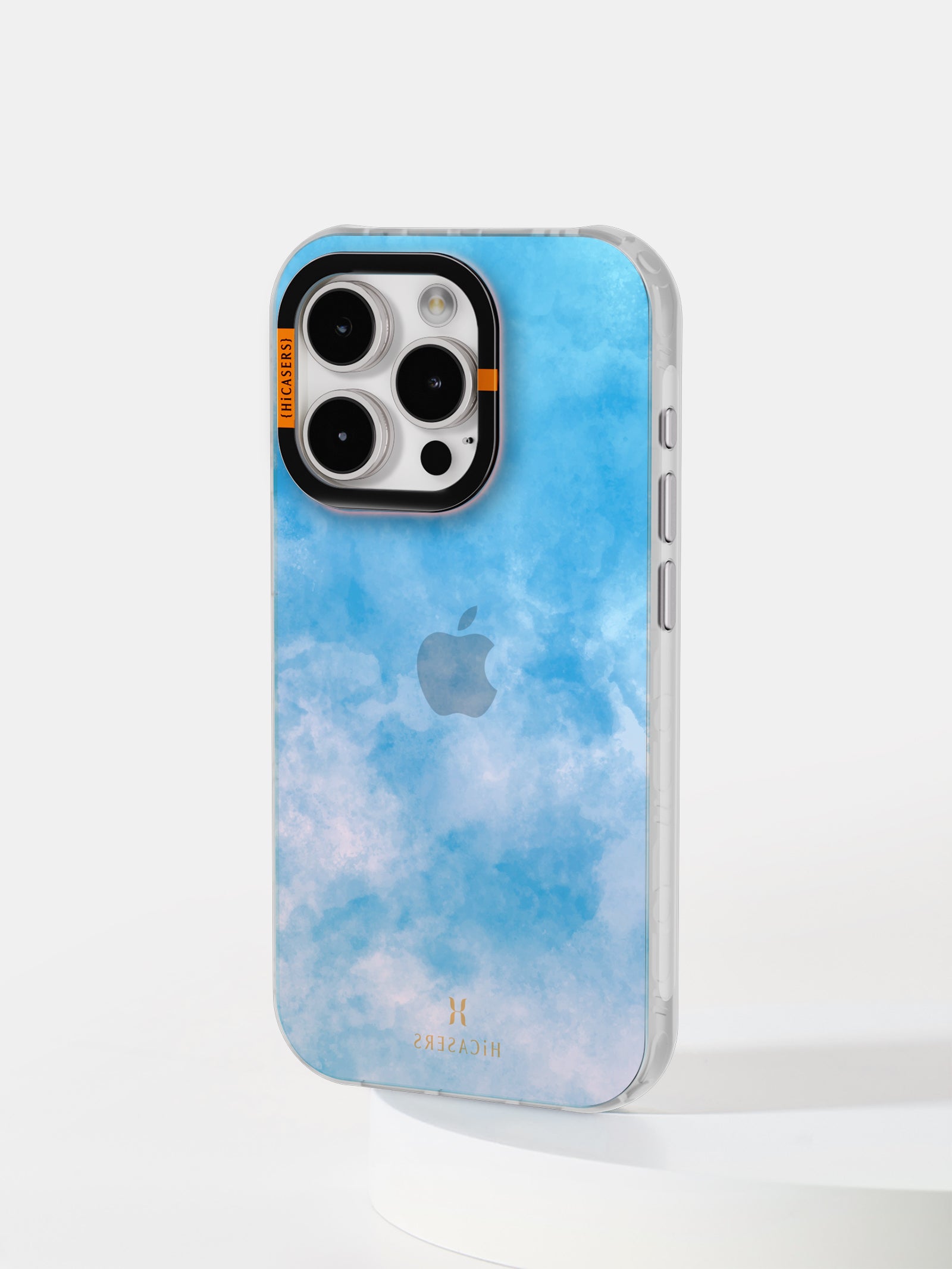Tie Dye Pattern Iridescent Phone Case - Blue Glitter Protective Cover for iPhone & Samsung - Perfect for Festivals, Beach & Everyday Use