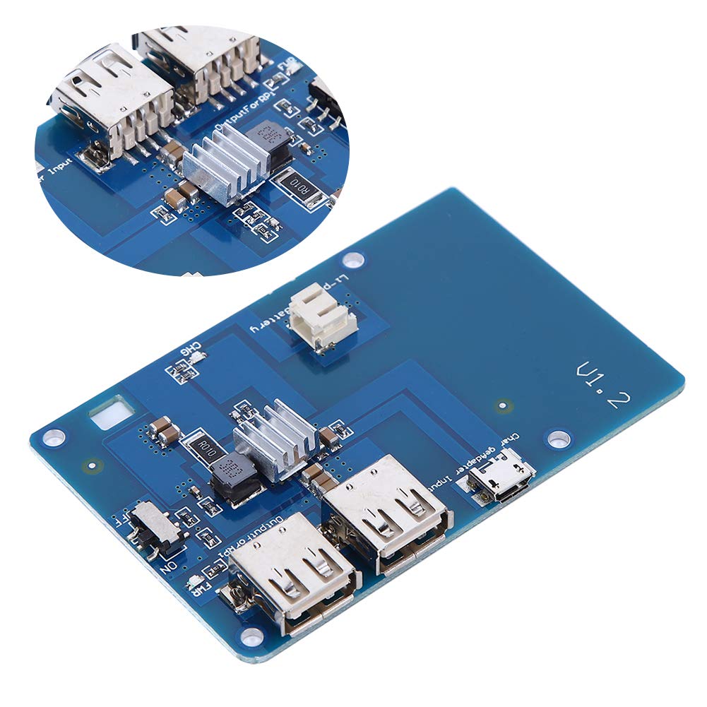 Lipo Battery Expansion Board - 3 Power Pack Expansion Module with Independent Field Power Supply & USB Output for RC Drones, DIY Electronics, and Portable Devices