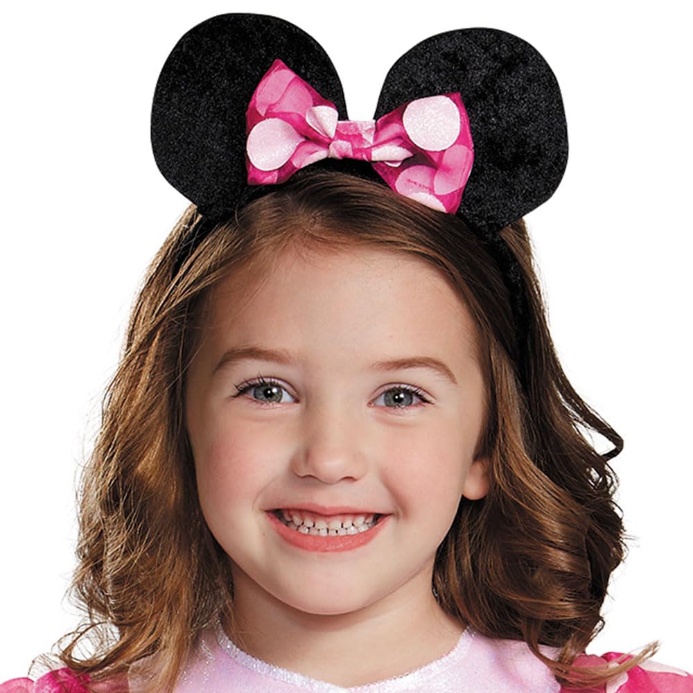 Disney Minnie Mouse Classic Tutu Costume for Girls - Pink Princess Dress for Halloween, Birthday Party & Dress-Up Play