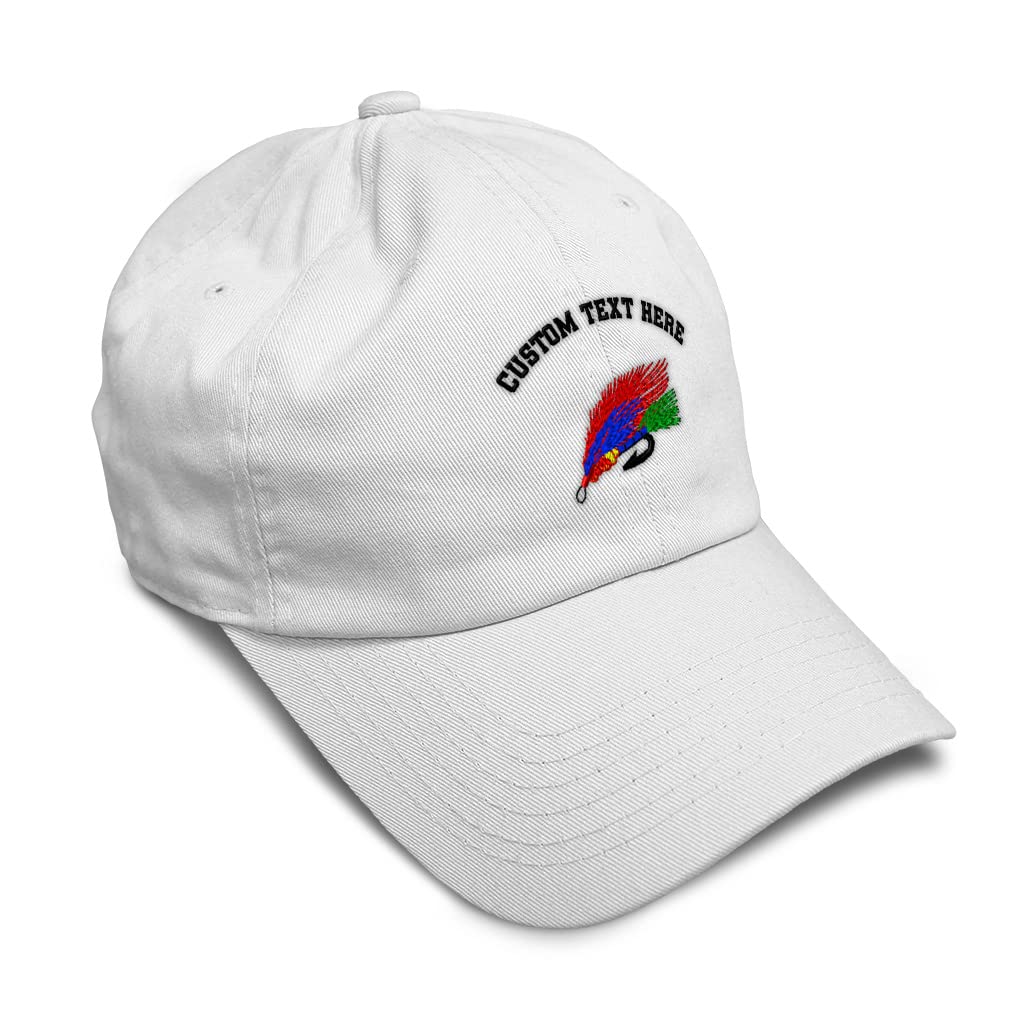 Custom Embroidered Soft Baseball Cap for Fly Fishing - Twill Cotton Dad Hat for Men & Women - Perfect for Outdoor Adventures & Casual Wear