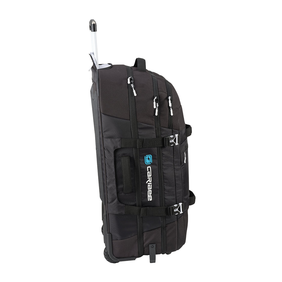 Caribee 5750 Global Explorer V2 125L Black Upright Duffle Travel Bag - Perfect for Adventure Travel, Camping & Outdoor Expeditions