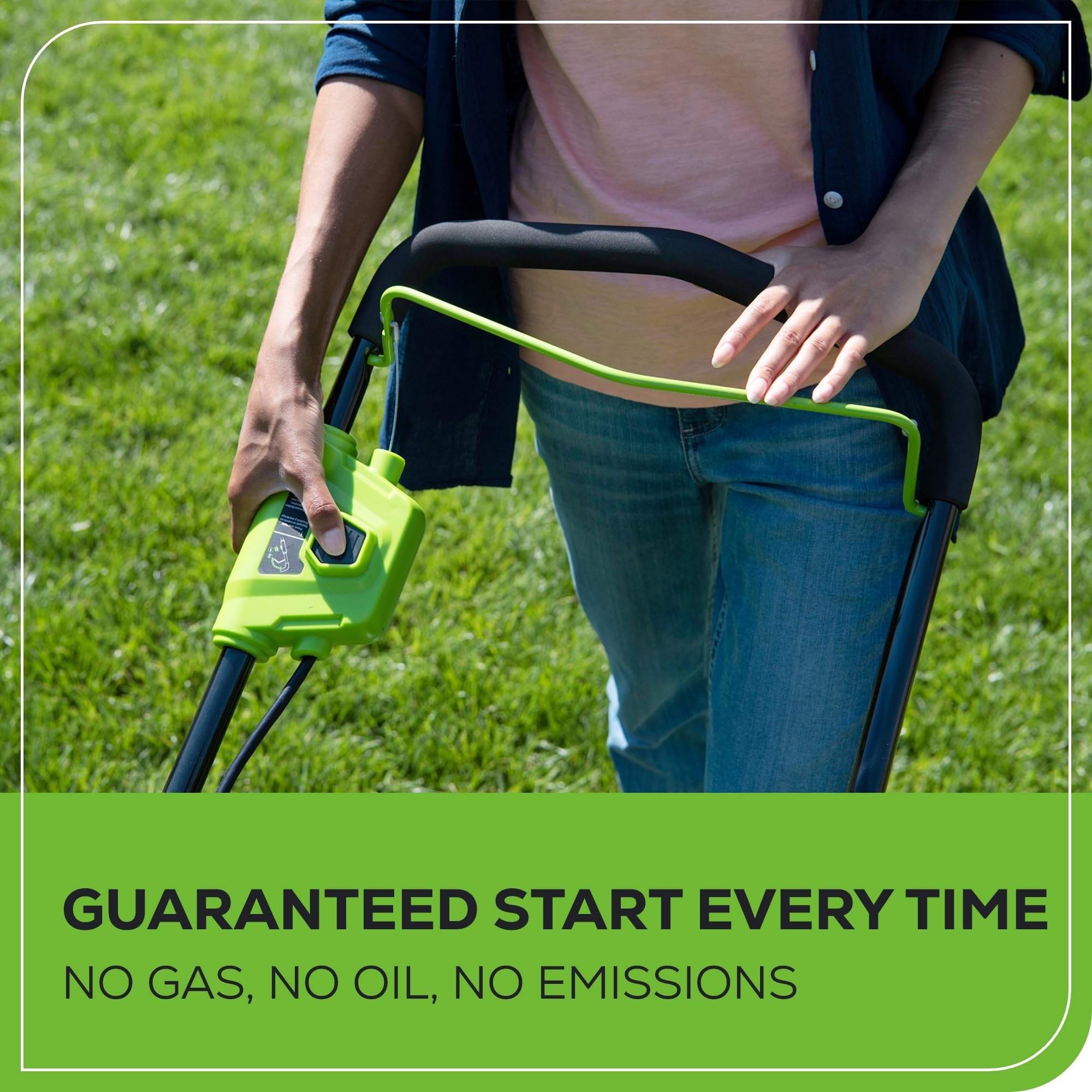 Greenworks 40V 19-Inch Brushless Cordless Push Lawn Mower with 4.0Ah Battery & Charger - Perfect for Small to Medium Yards and Eco-Friendly Lawn Care